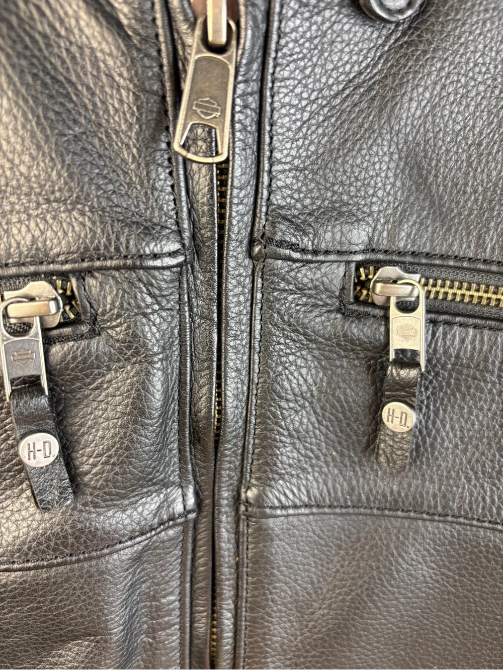 Harley-Davidson Men's Swingarm 3-in-1 Black Leather Jacket‎ Like New!